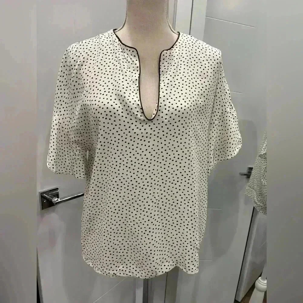 Zara polka dot top